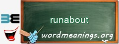 WordMeaning blackboard for runabout